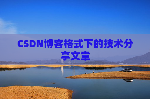CSDN博客格式下的技术分享文章